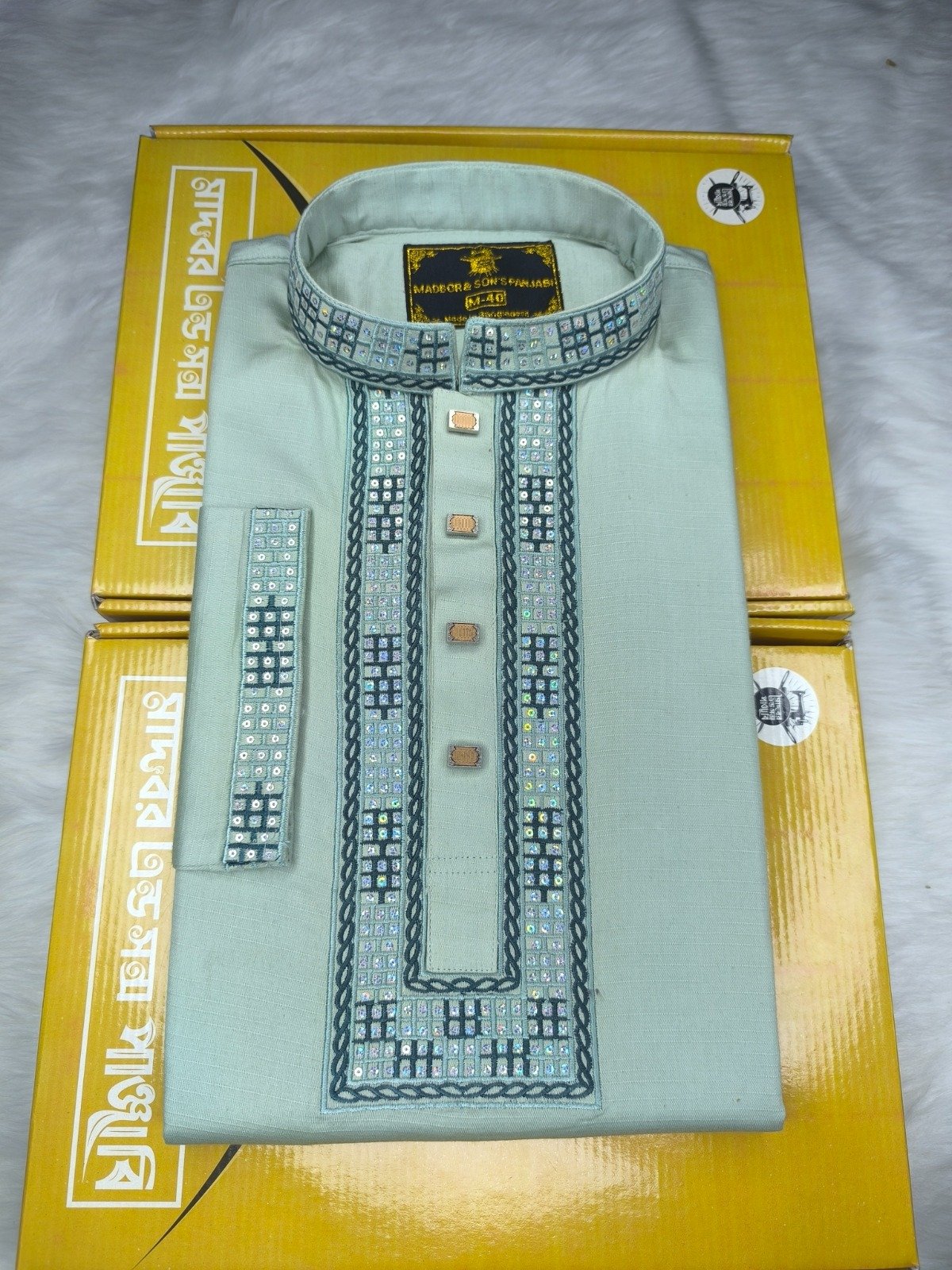 Sequence Slub Sutton cotton ◼️Fabrics: স্লাব সাটন কটন কাপড়  ◼️Button Type: স্নাপ বাটন