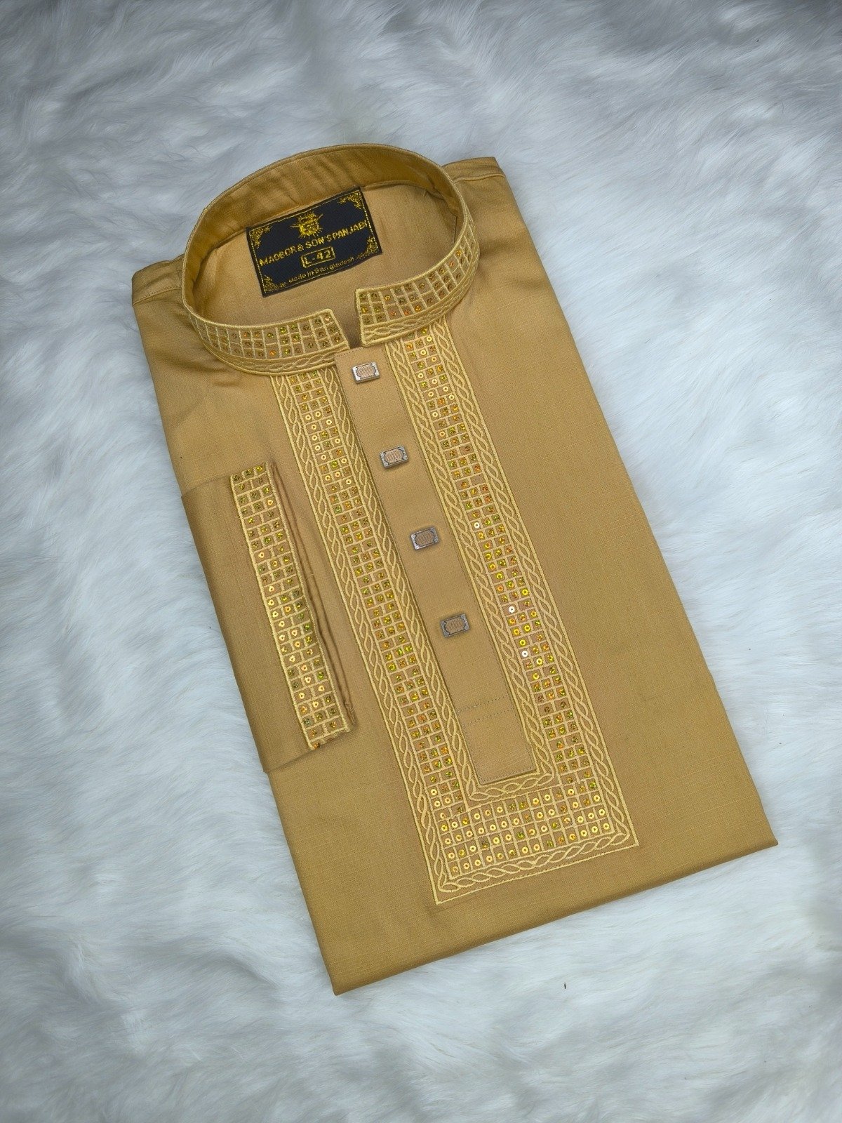 Sequence Slub Sutton cotton ◼️Fabrics: স্লাব সাটন কটন কাপড়  ◼️Button Type: স্নাপ বাটন