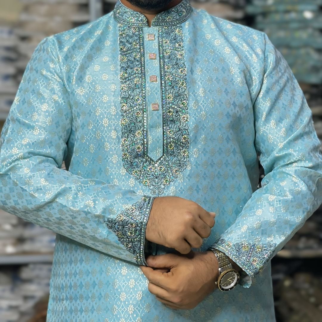 Luxury Katan Panjabi  অরিজিনাল কাতান পার্টি পাঞ্জাবি  সরাসরি গার্মেন্টস থেকে পাইকারি দামে  পাঞ্জাবিতে রয়েছে ৭ দিনের রিপ্লেসমেন্ট গ্যারান্টি। প্রোডাক্ট হাতে পেয়ে চেক করে মূল্য পরিশোধ করতে পারবেন