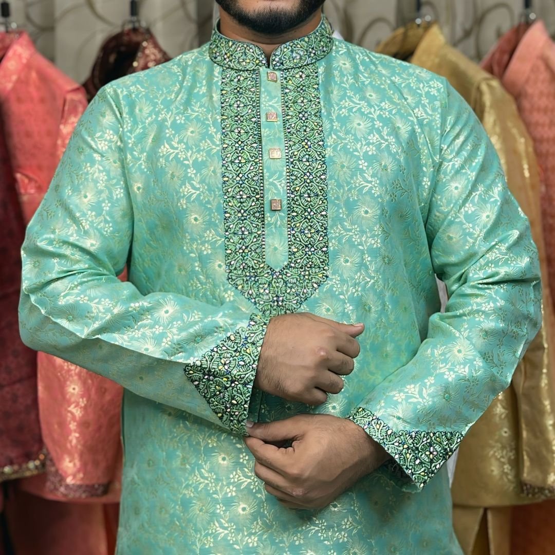 Luxury Katan Panjabi  অরিজিনাল কাতান পার্টি পাঞ্জাবি  সরাসরি গার্মেন্টস থেকে পাইকারি দামে  পাঞ্জাবিতে রয়েছে ৭ দিনের রিপ্লেসমেন্ট গ্যারান্টি। প্রোডাক্ট হাতে পেয়ে চেক করে মূল্য পরিশোধ করতে পারবেন