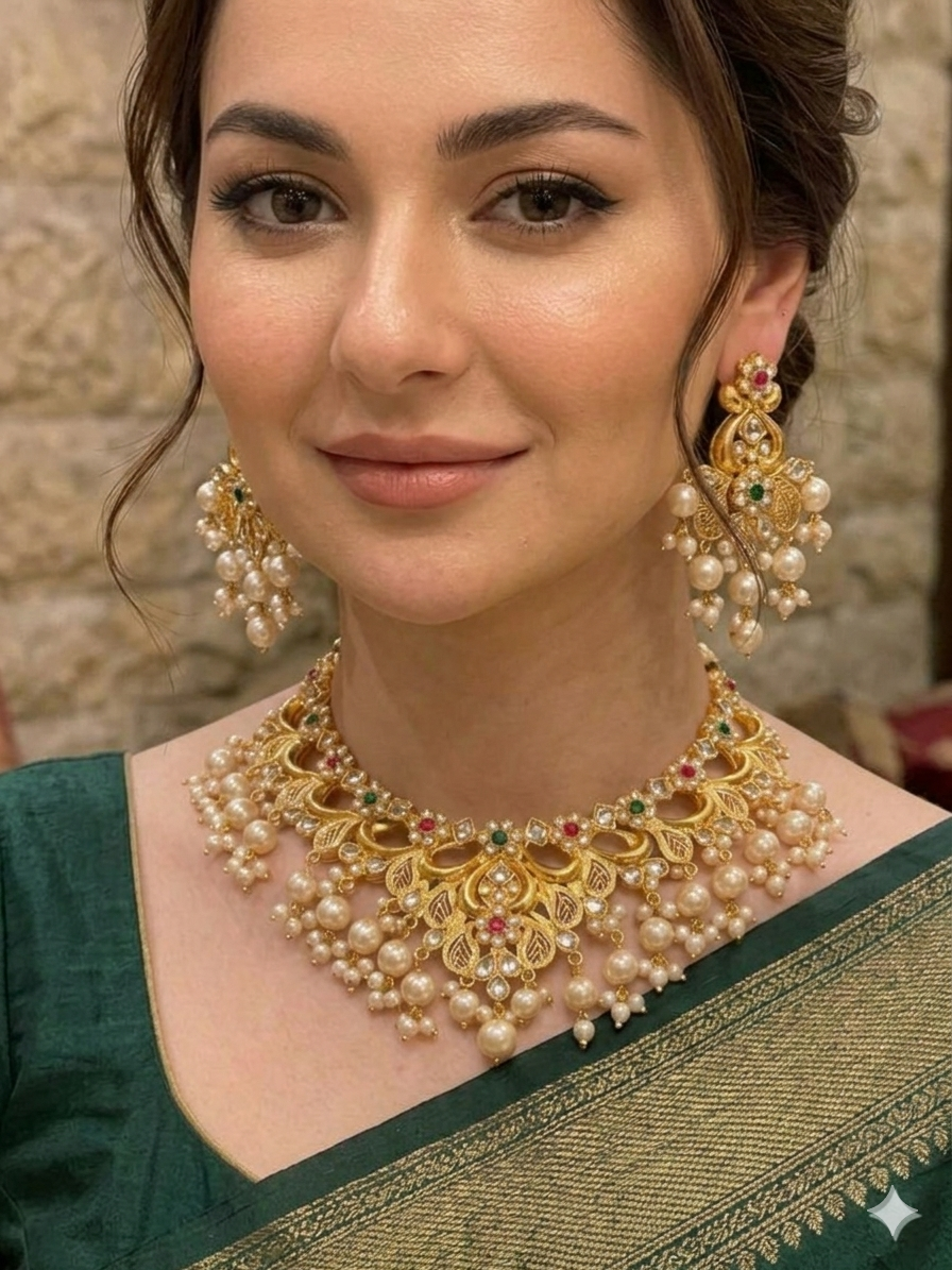 Bridal Pearl Choker Necklace