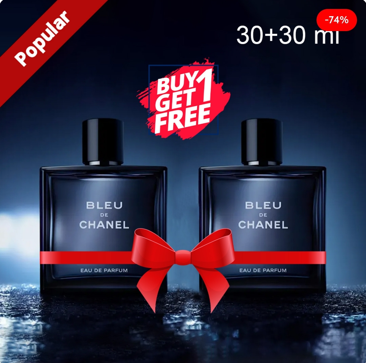 Bleu de channel buy 1 get 1 free 30+30 ml